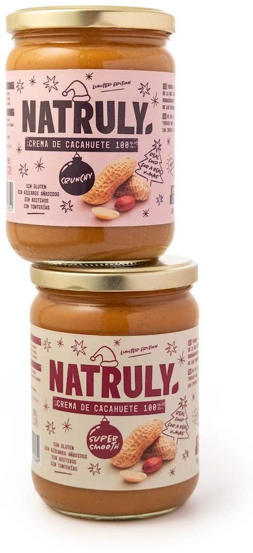 Productos NATRULY Crema de Cacahuete Crunchy Sin Azúcar