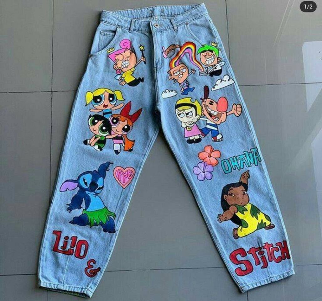 Moda Calça dos desenhos da nossa infância 💗💚💙🌸🌺