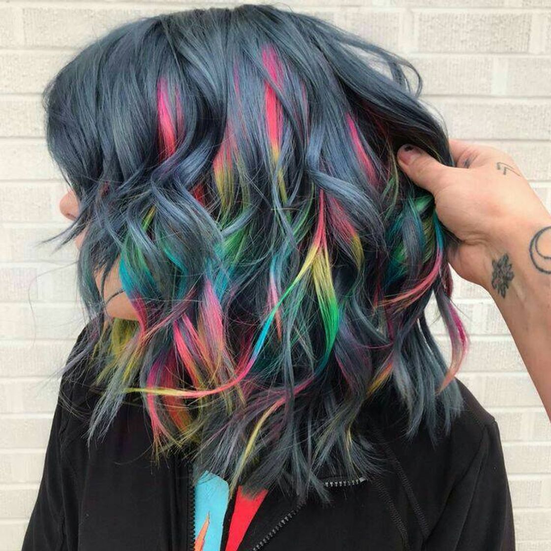 Fashion CABELO ARCO-IRIS🌈