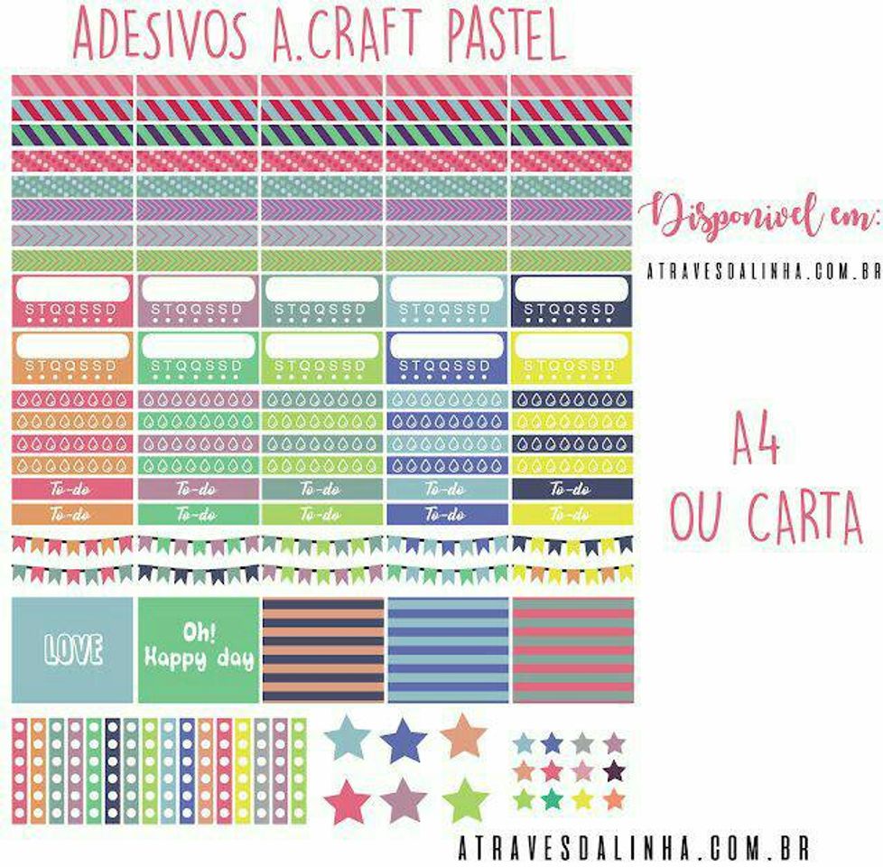 Fashion Adesivos para planner