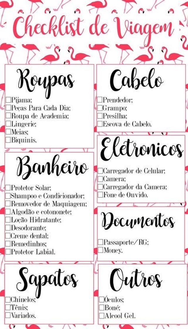 Social Como preparar as malas, para não esquecer nada👝