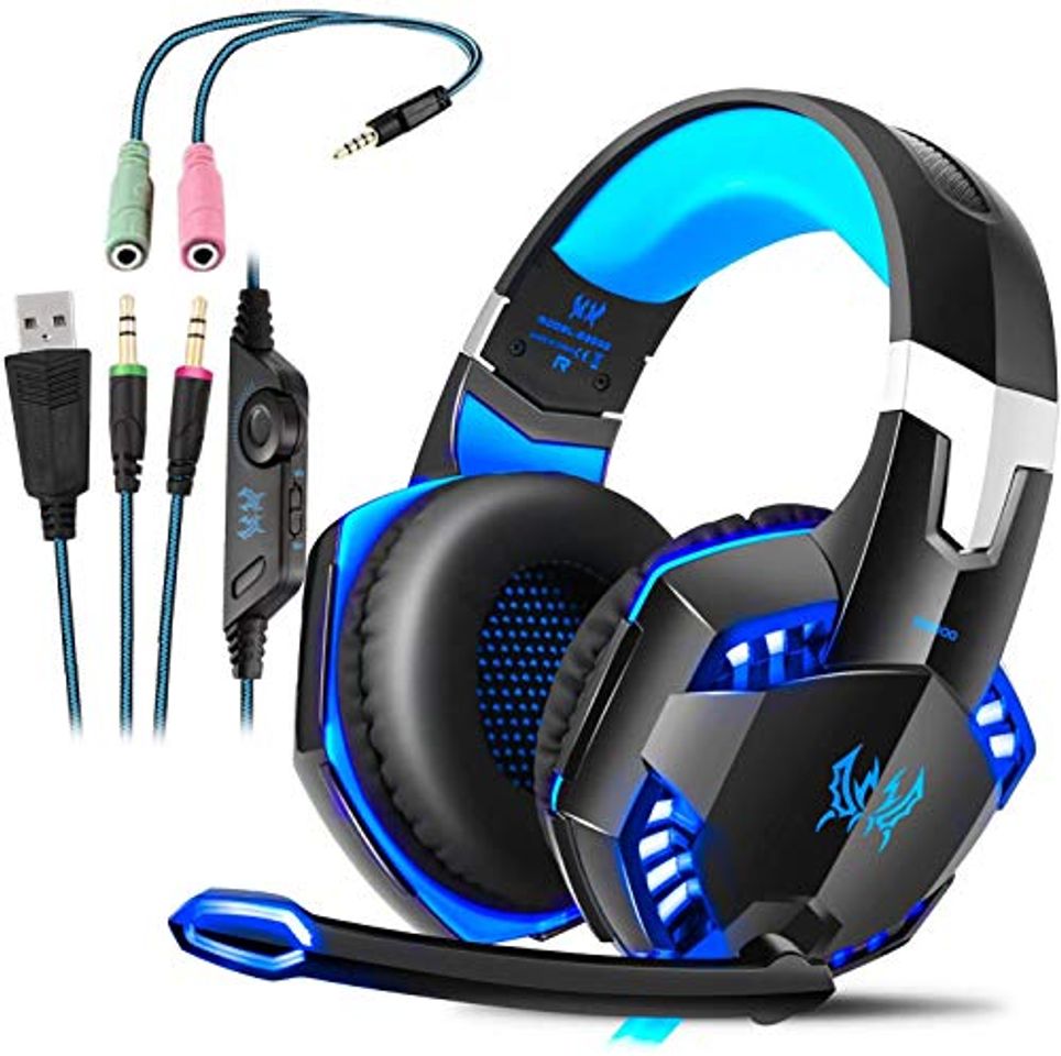 Social Auriculares Gaming con microfono, Cascos Gaming, Auriculares para Juegos para PS4 /
