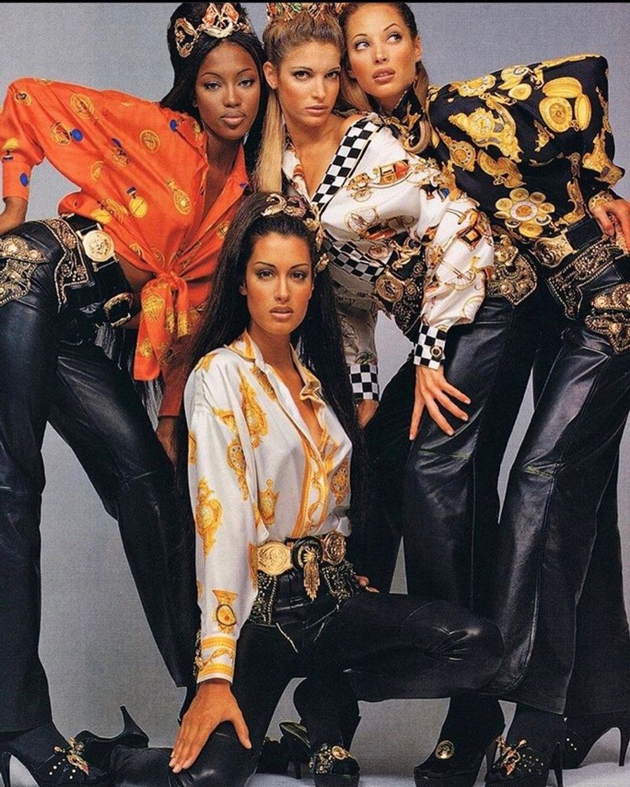 Moda Naomi Campbell,stephanie Seymour,christy Turlington,yasmeen