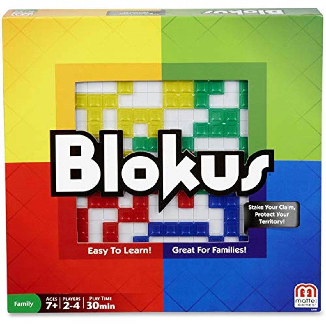 Mattel Games Blokus Refresh, juego de estrategia para niños +7 años