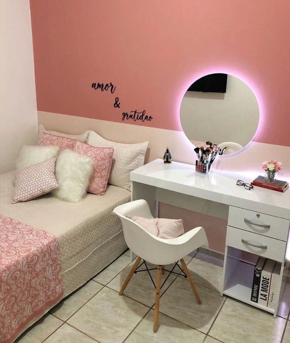 Moda Quarto decorado rosa 