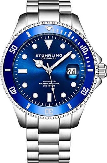 Stuhrling Original Ed. Ltd Reloj de Buceo Cuerda Automática para Hombre con