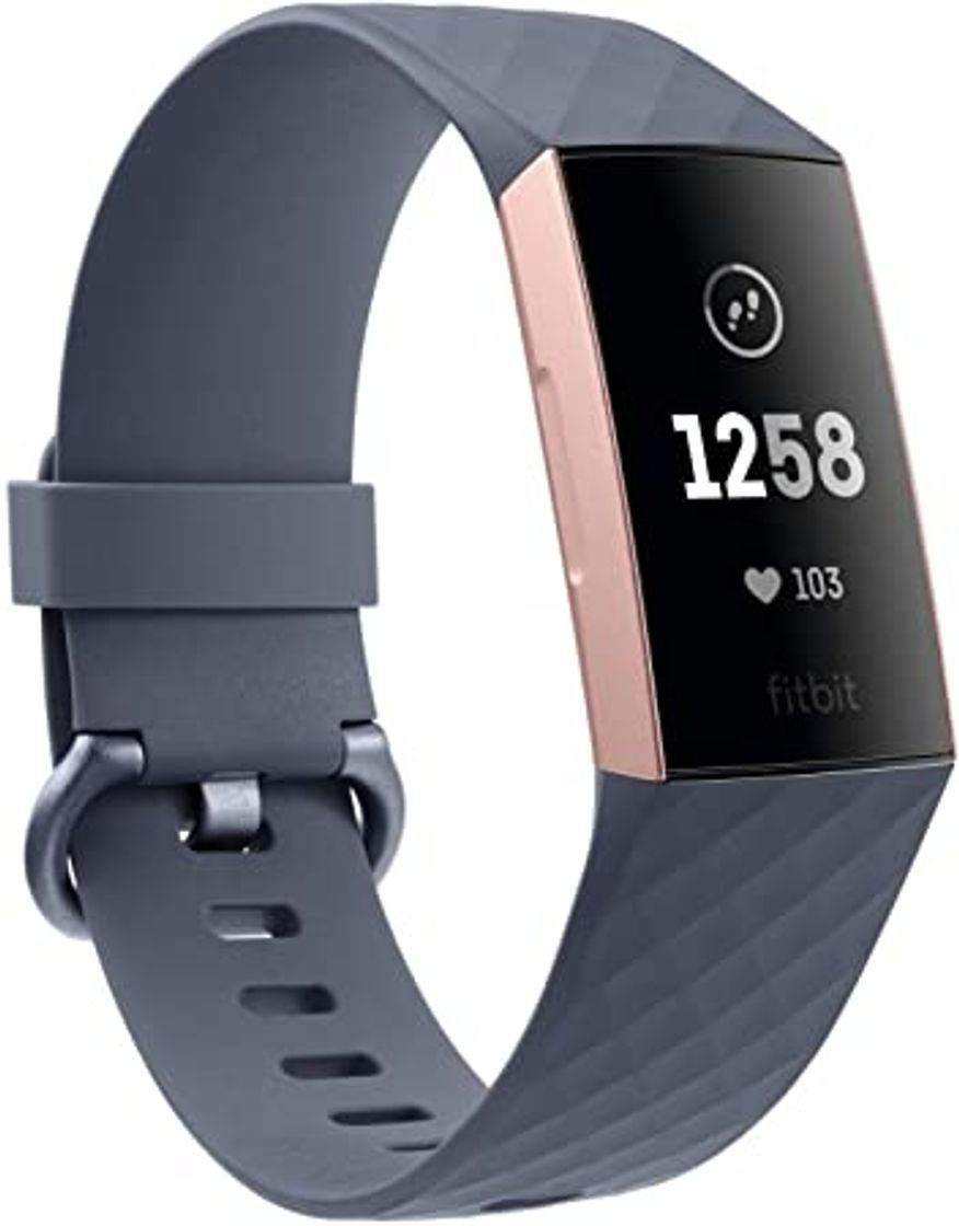 Fitbit Charge 3 Pulsera avanzada de salud y actividad física, Negro