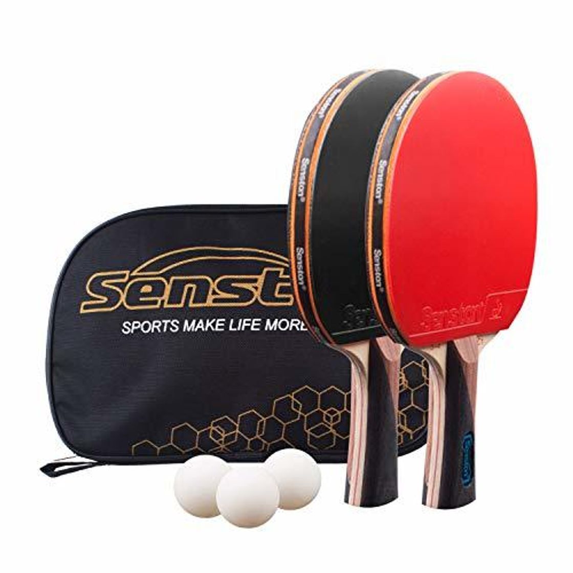 Productos Senston Palas Ping Pong, Certificado por la ITTF Pelotas Ping Pong Set,