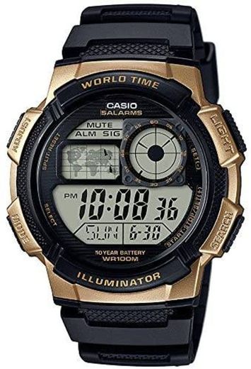 Reloj Casio World Time Illuminator para Hombres 45mm