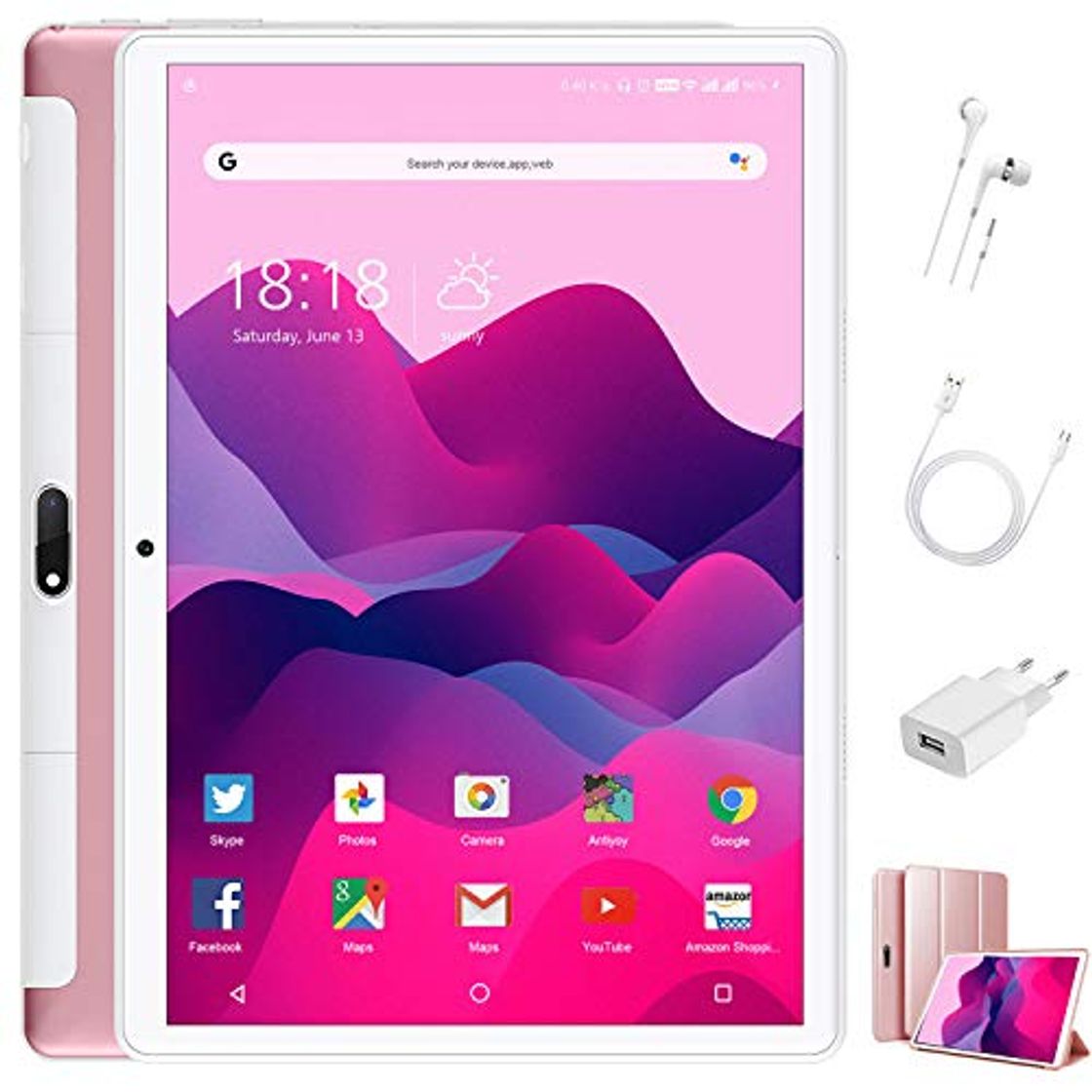 Product Tablet 10 Pulgadas 4 GB RAM 64GB ROM/128GB Expandido Android 9.0 Ultrar-Rápido