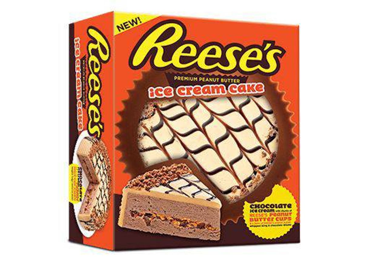 Social Reese's Ice Cream Cake