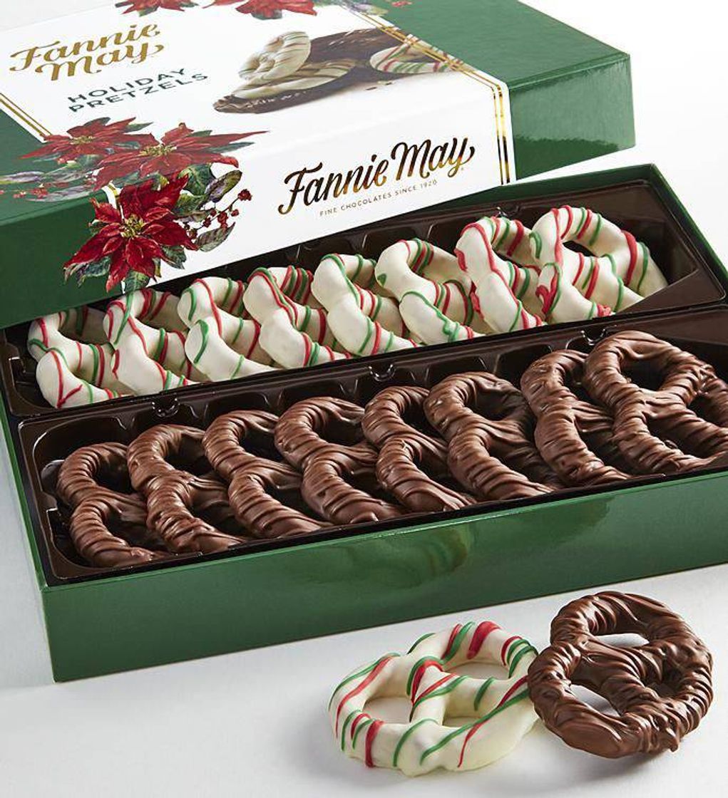 Social Fannie May Holiday Chocolate Covered Pretzels