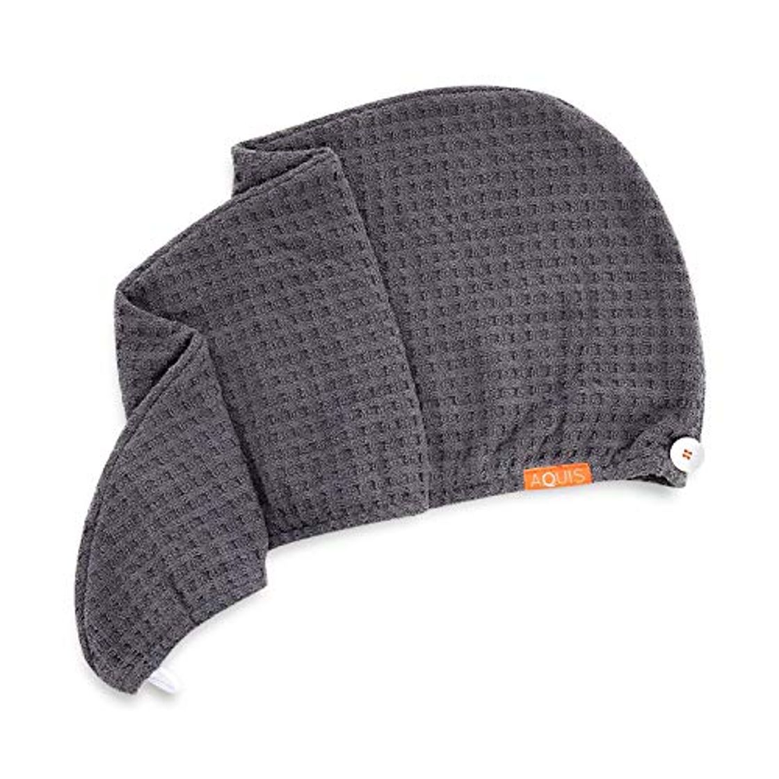 Productos Aquis Waffle Luxe pelo turbante Moody gris