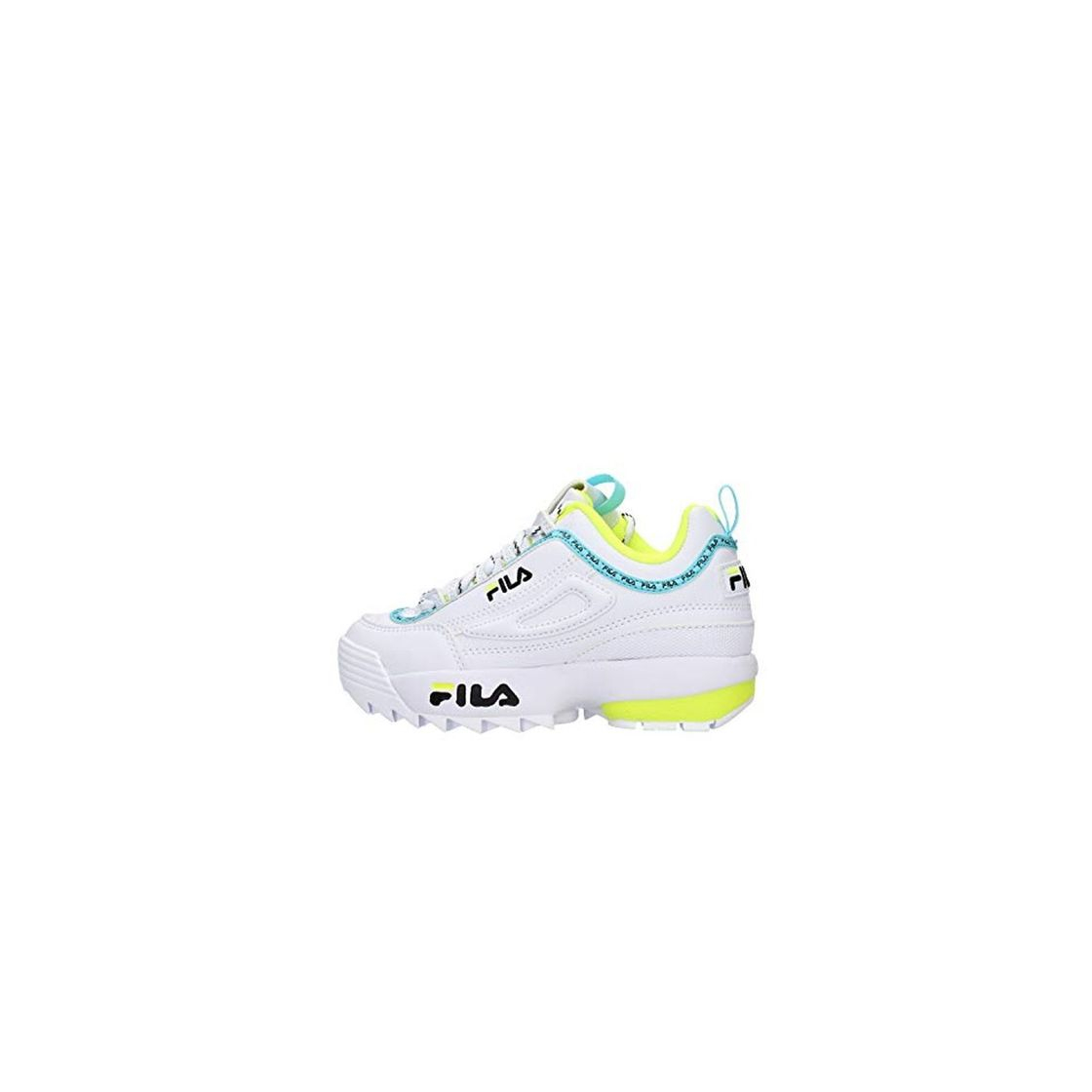 Social Zapatos de niña FILA Disruptor CB JR en Cuero Blanco 1010850