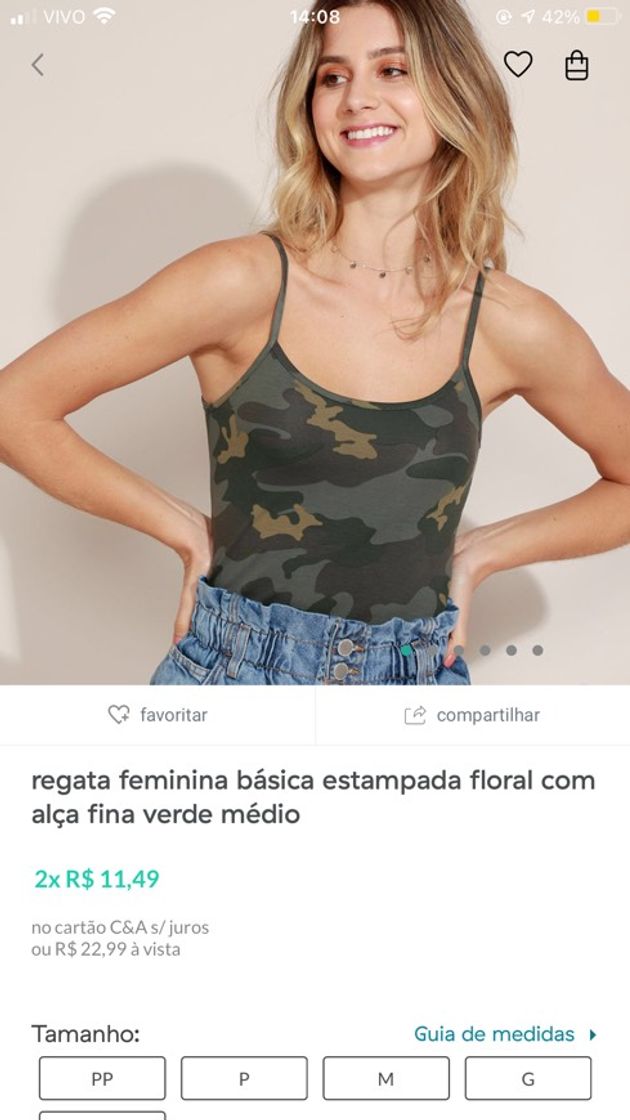 Moda Regata Feminina Básica Estampada Floral com Alça Fina Verde