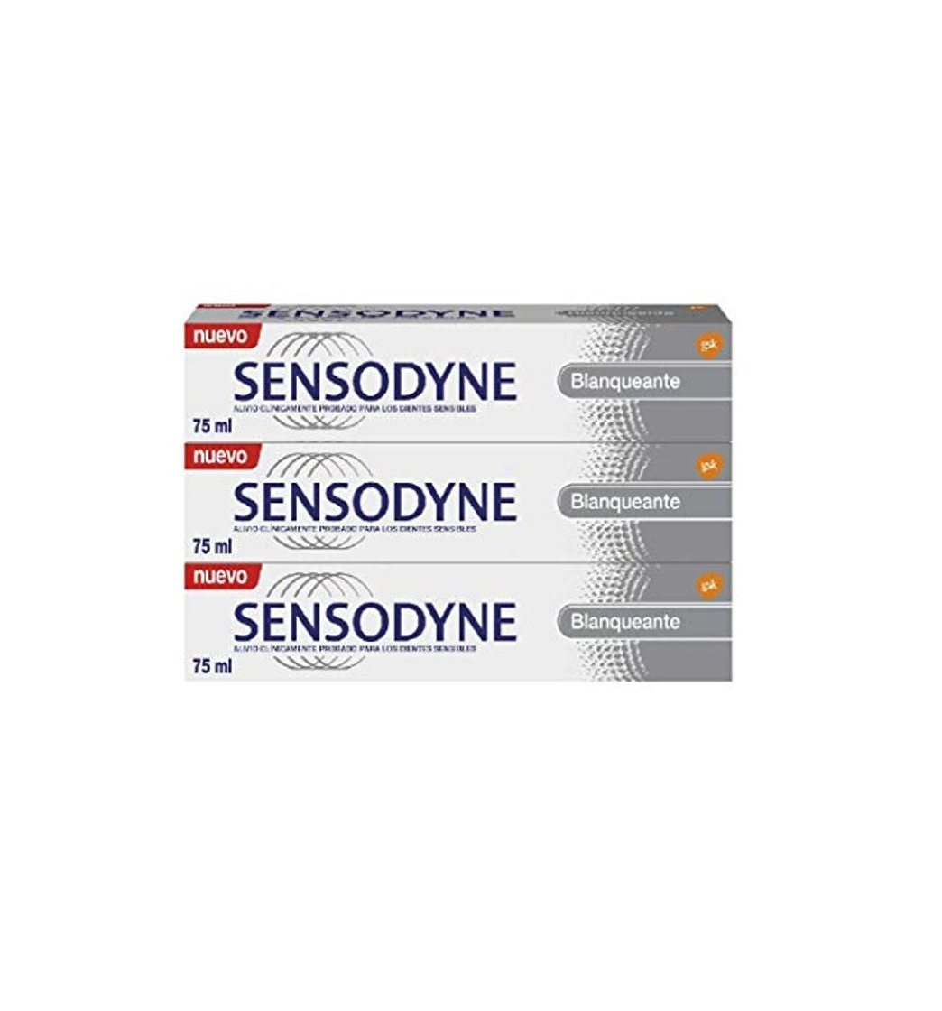 Productos Sensodyne Pasta de Dientes Blanqueante con Flúor para Dientes Sensibles