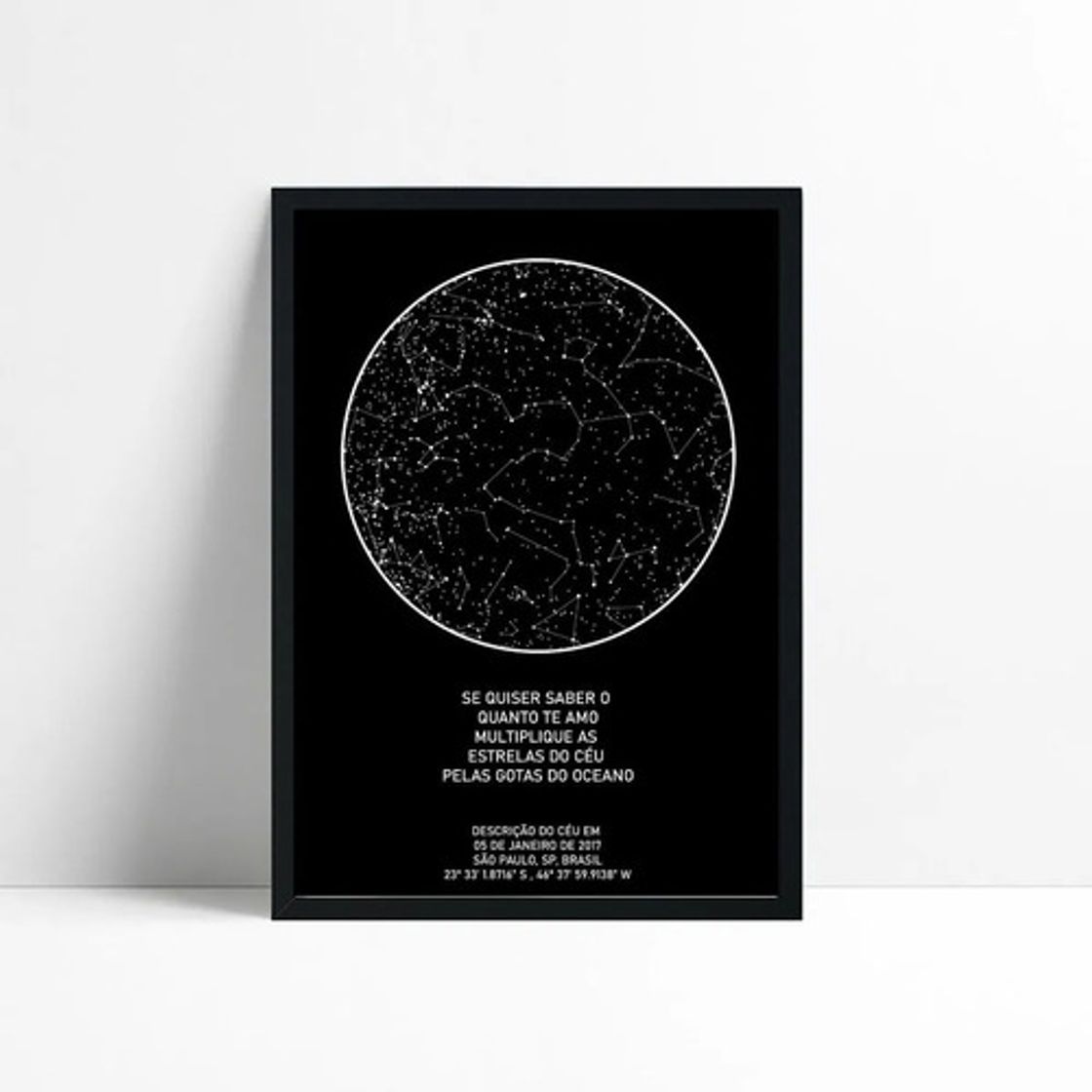 Moda Quadro mapa das estrelas 