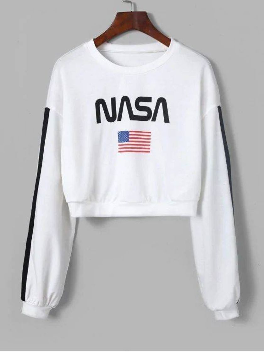 Moda Moletom cropped EUA/NASA❤🇺🇸