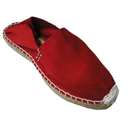 Alpargatas de Esparto Plana Made in Spain en Rojo Talla 43