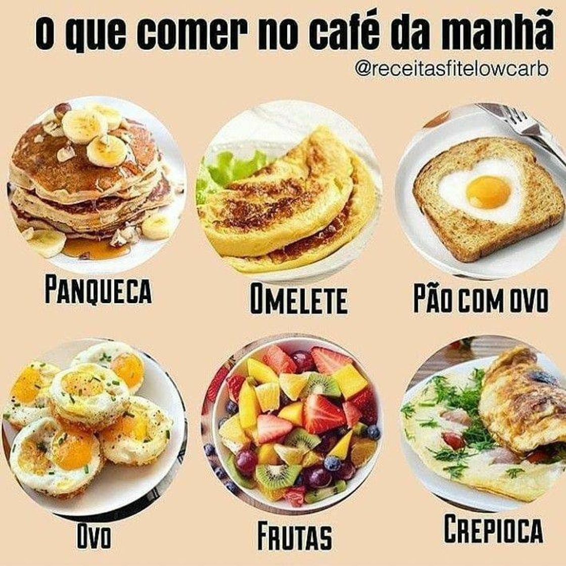 Fashion Ideias de café da manhã fit