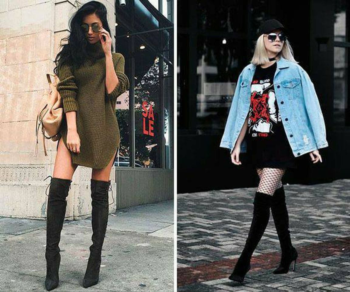 Fashion Da para usar bota de cano longo em vários looks 😍