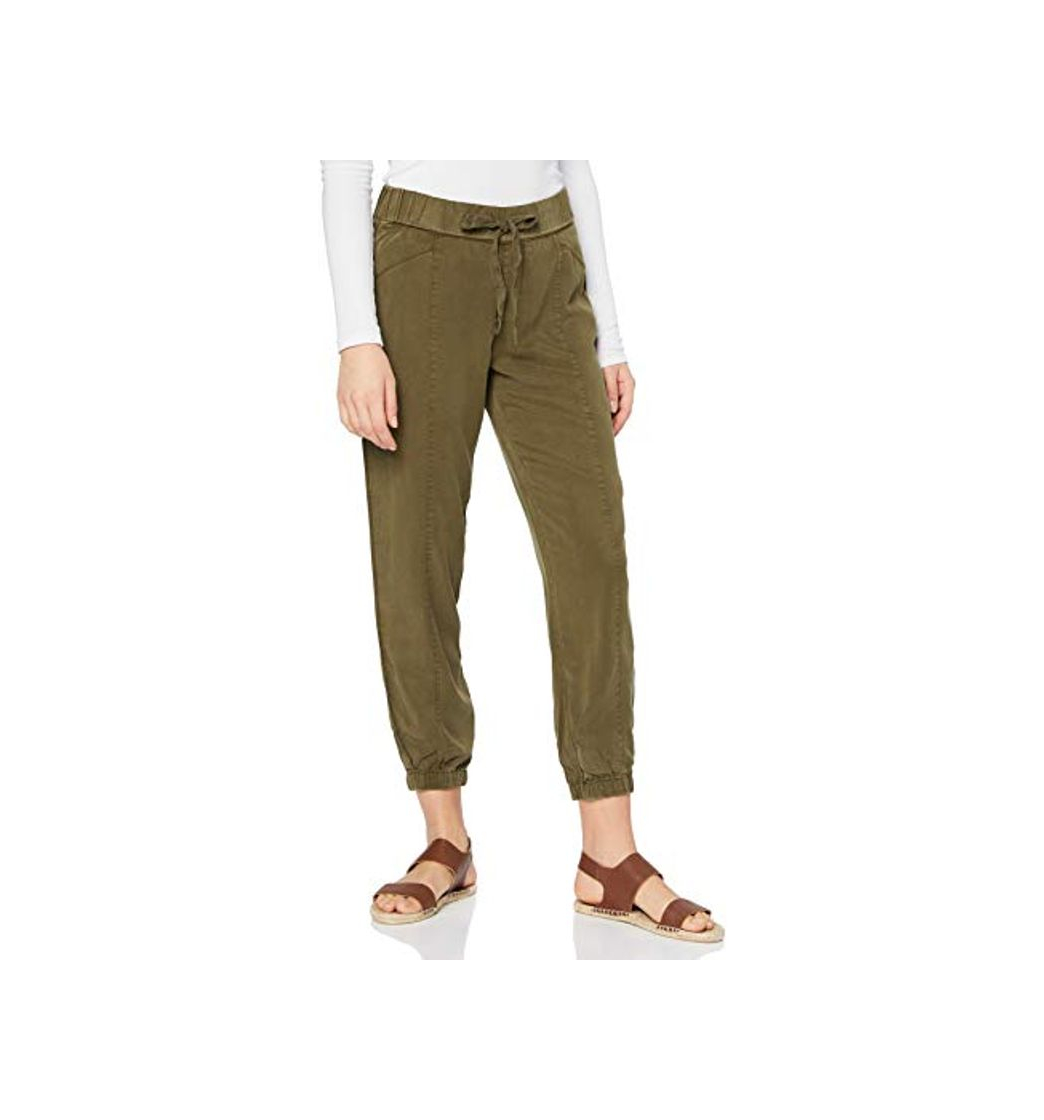 Moda Marca Amazon - find. Utility_DC3086P - Pantalones Mujer, Grün