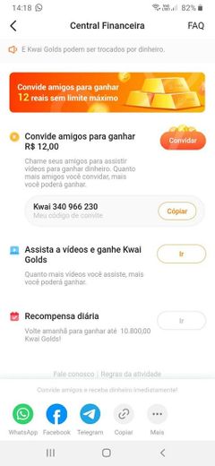 Kwai um app para ganhar dinheiro 