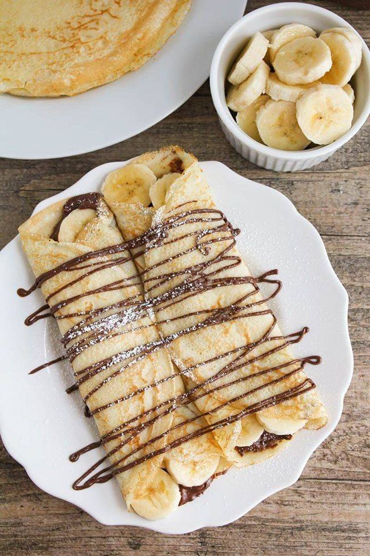 Fashion crepe de banana com nutella 😋🍌