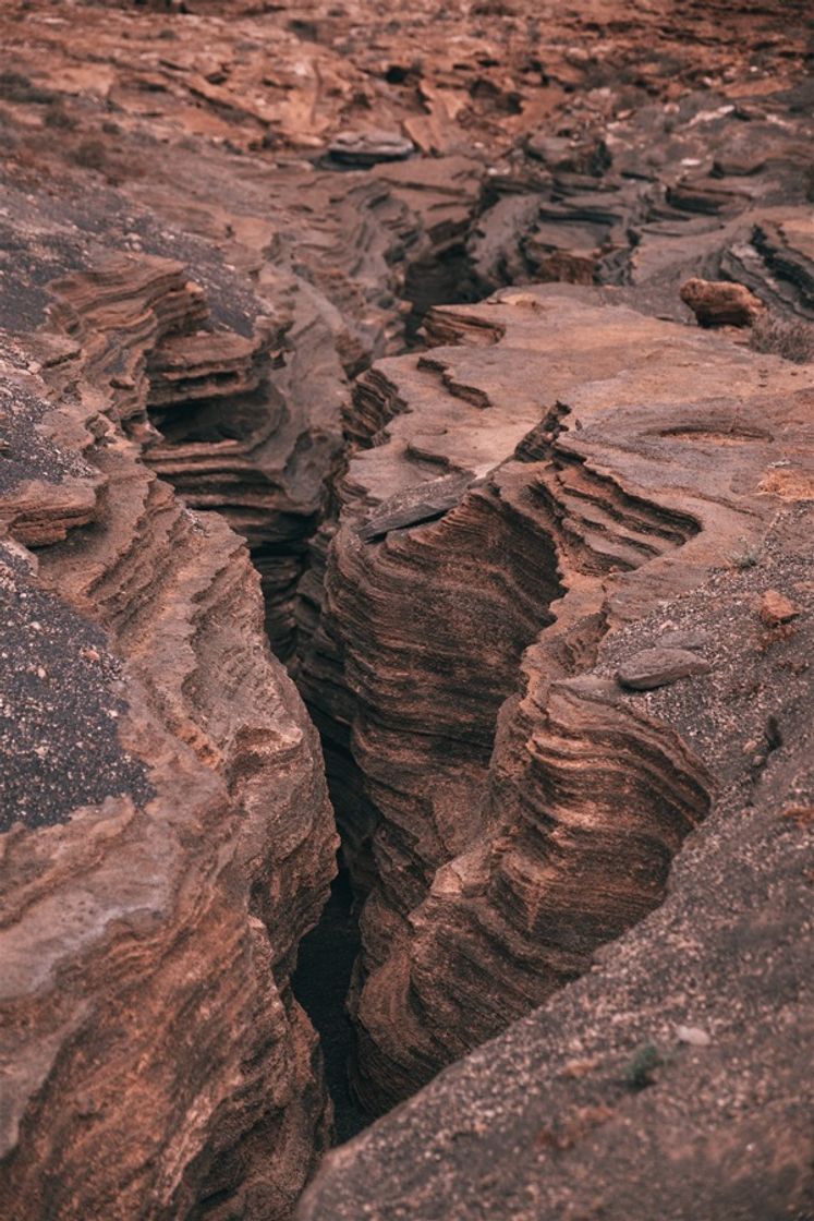 Place Grieta en la ladera del volcán 