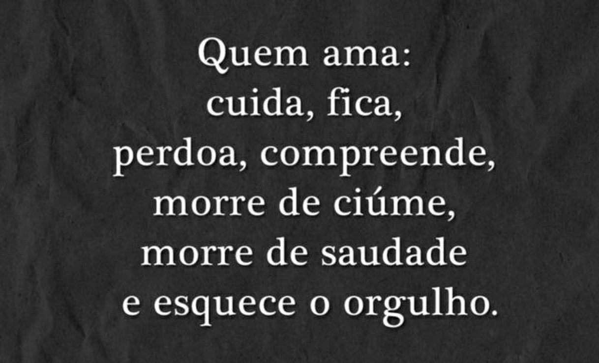 Moda Quem ama  cuida