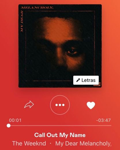 Call out my name - the weeknd 