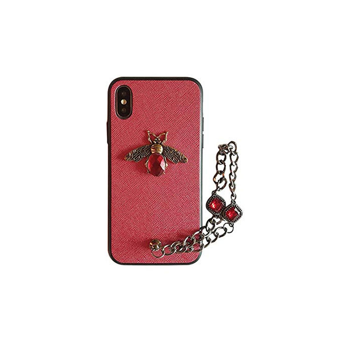 Product YYXFSH Caja del teléfono móvil Tide Leather Diamond Bee Capinha Cover para