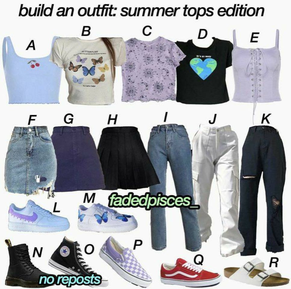 Moda Build an outfit