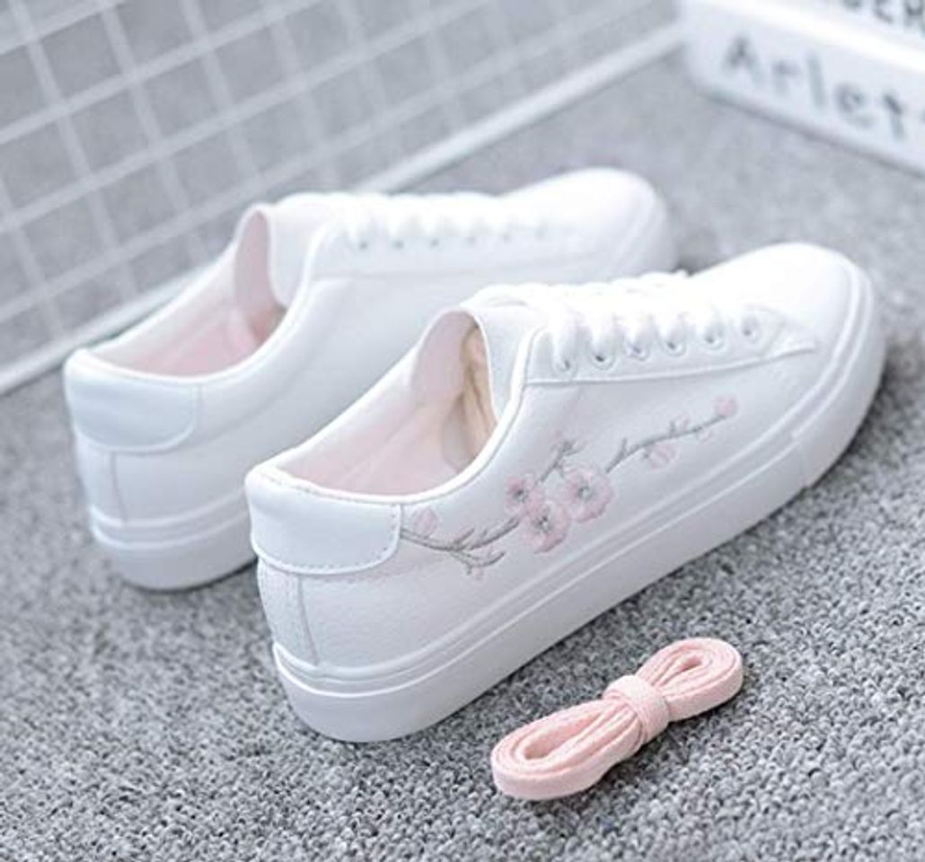 Sallypan Primavera Otoño Zapatos de Mujer Zapatillas Blancas Zapatillas Transpirables Mujeres Zapatos