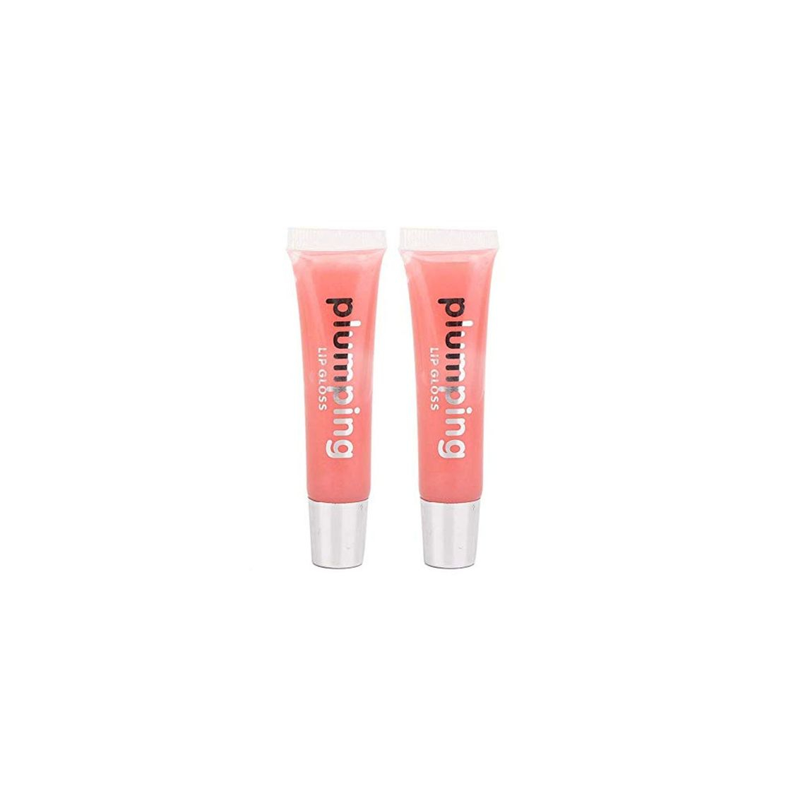 Beauty 2pcs Plumping Lip Gloss Brillo Hidratante Lipgloss Herramienta de maquillaje de labios