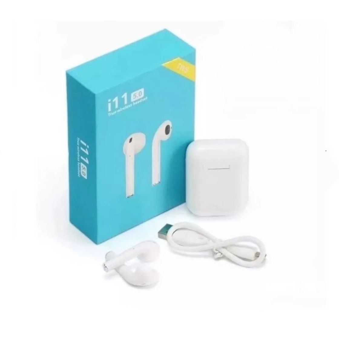 Fashion Fone Bluetooth Sem Fio I11 Tws 5.0 AirPods Tws I11 Bluetooth 5.0 Android e IOS