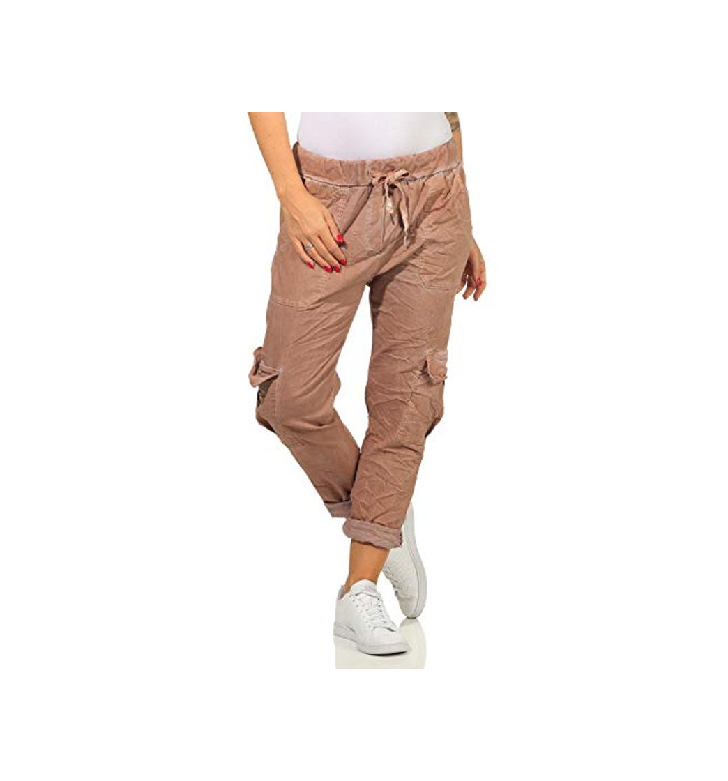 Moda ZARMEXX Pantalones Deportivos para Mujer Pantalones de chándal Estilo Cargo con Cintura elástica elástica