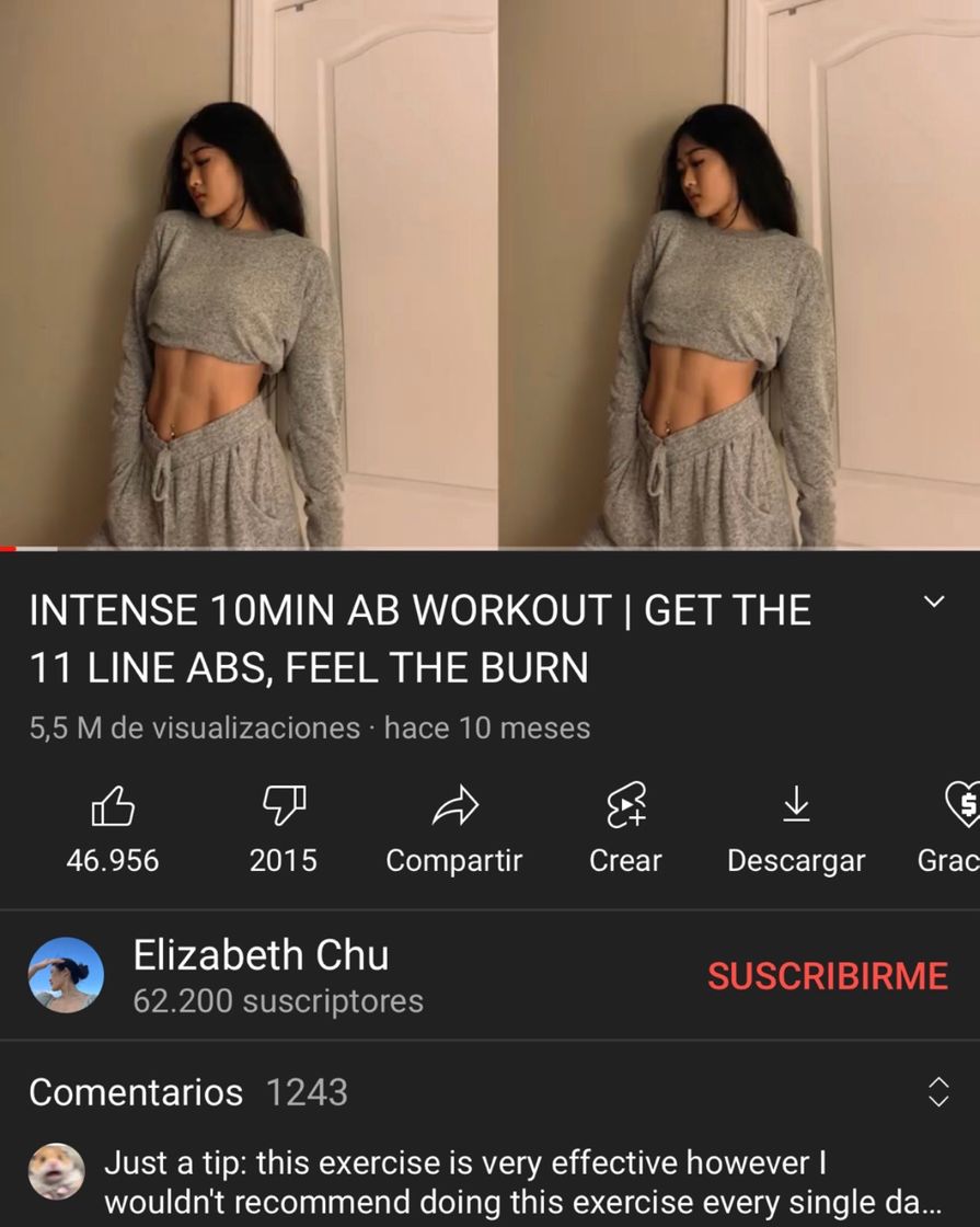 Moda INTENSE 10MIN AB WORKOUT - YouTube