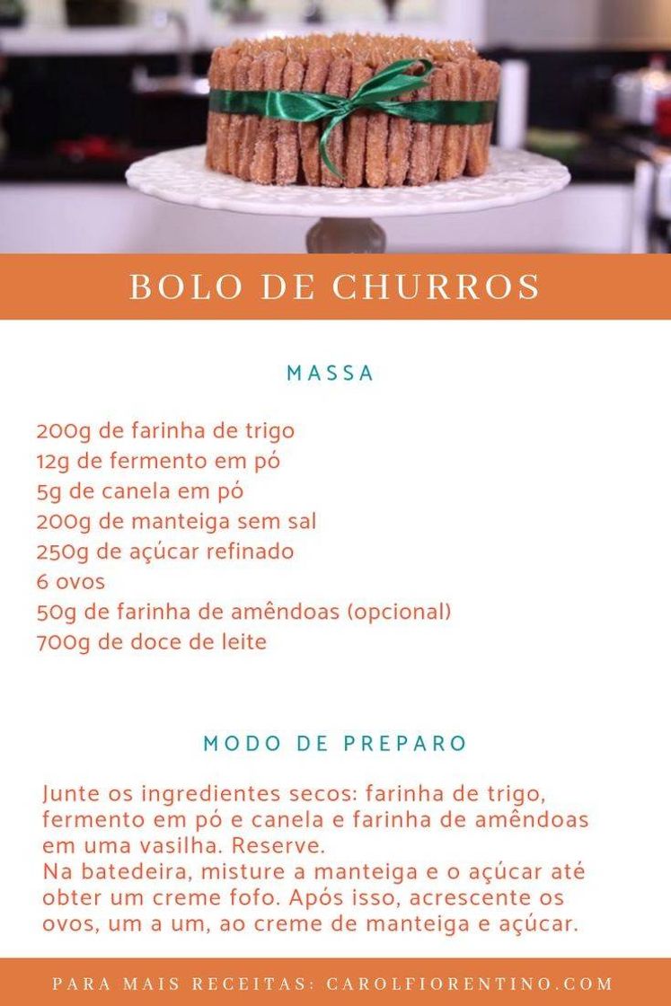 Fashion Bolo de churros