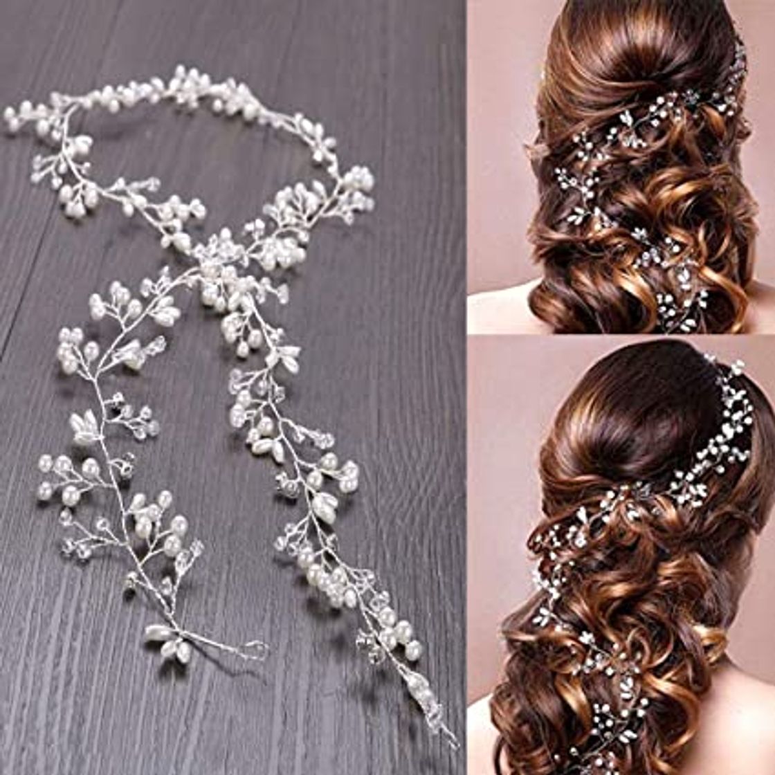 Fashion 100cm Nupcial Cabello Accesorio para, Tocado Diadema para el Pelo de Novia