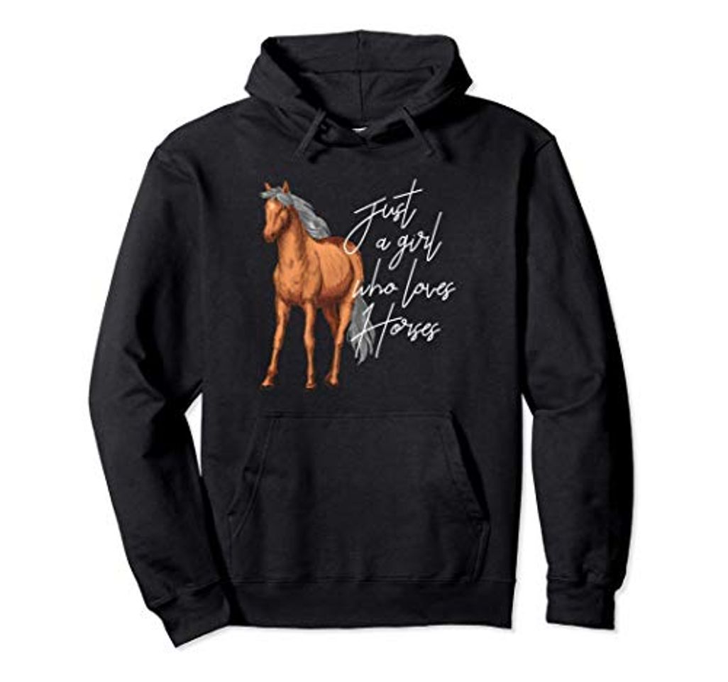 Fashion Sólo una chica que ama los caballos de regalo para las Sudadera con Capucha