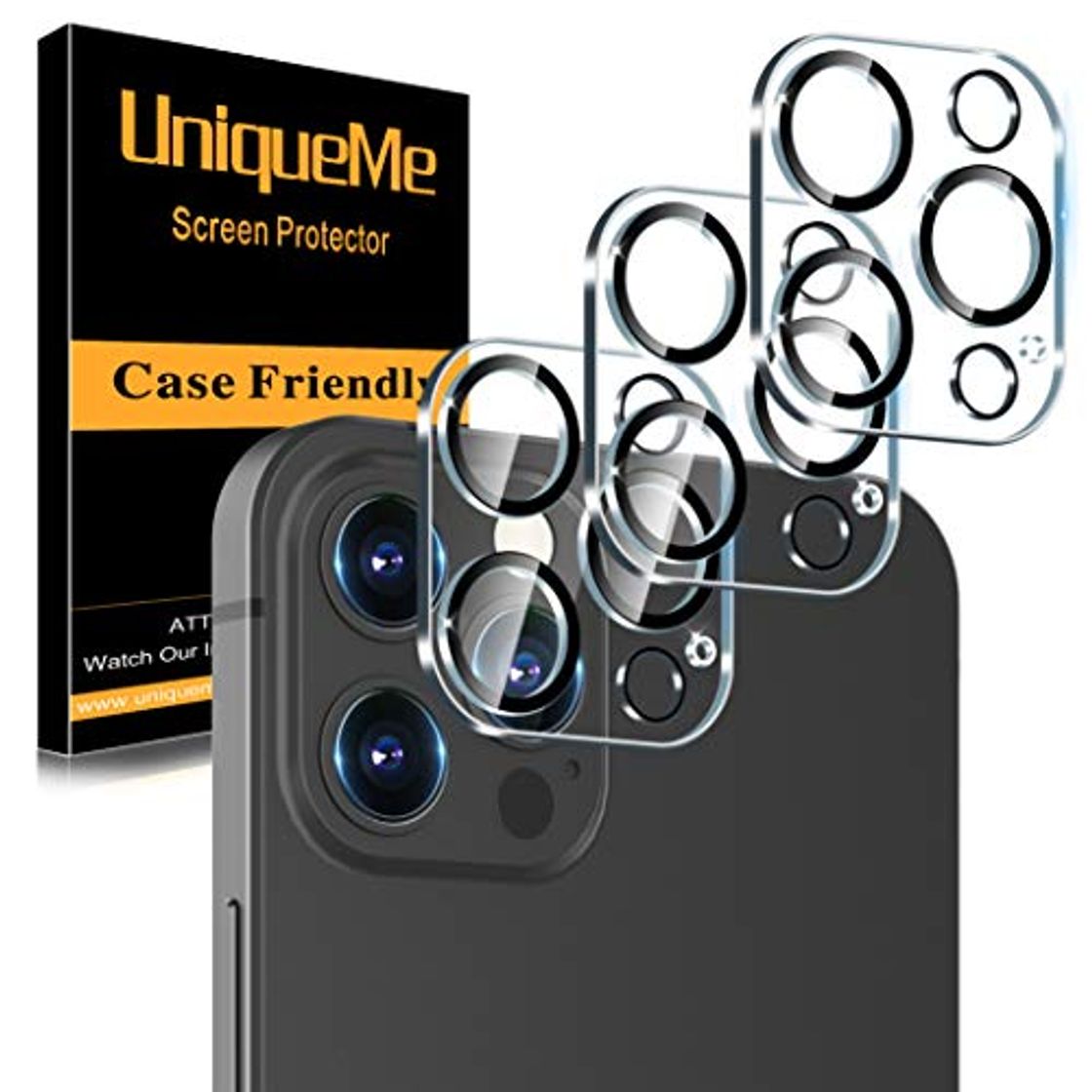 Electronics [3 Pack] UniqueMe Protector de Lente de cámara Compatible con iPhone 12