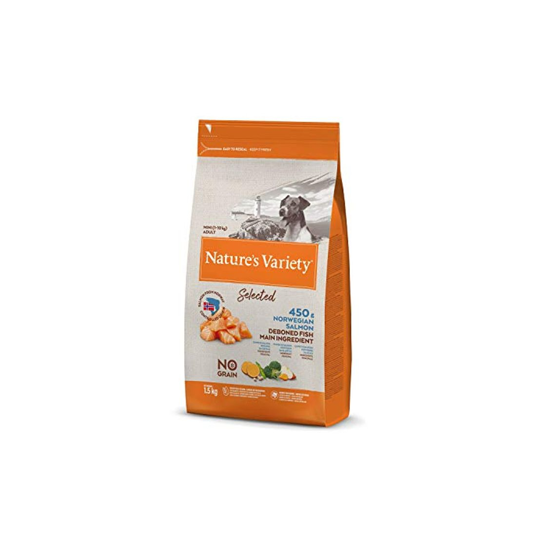 Productos Nature's Variety Selected - Pienso para perros adultos mini con salmón noruego