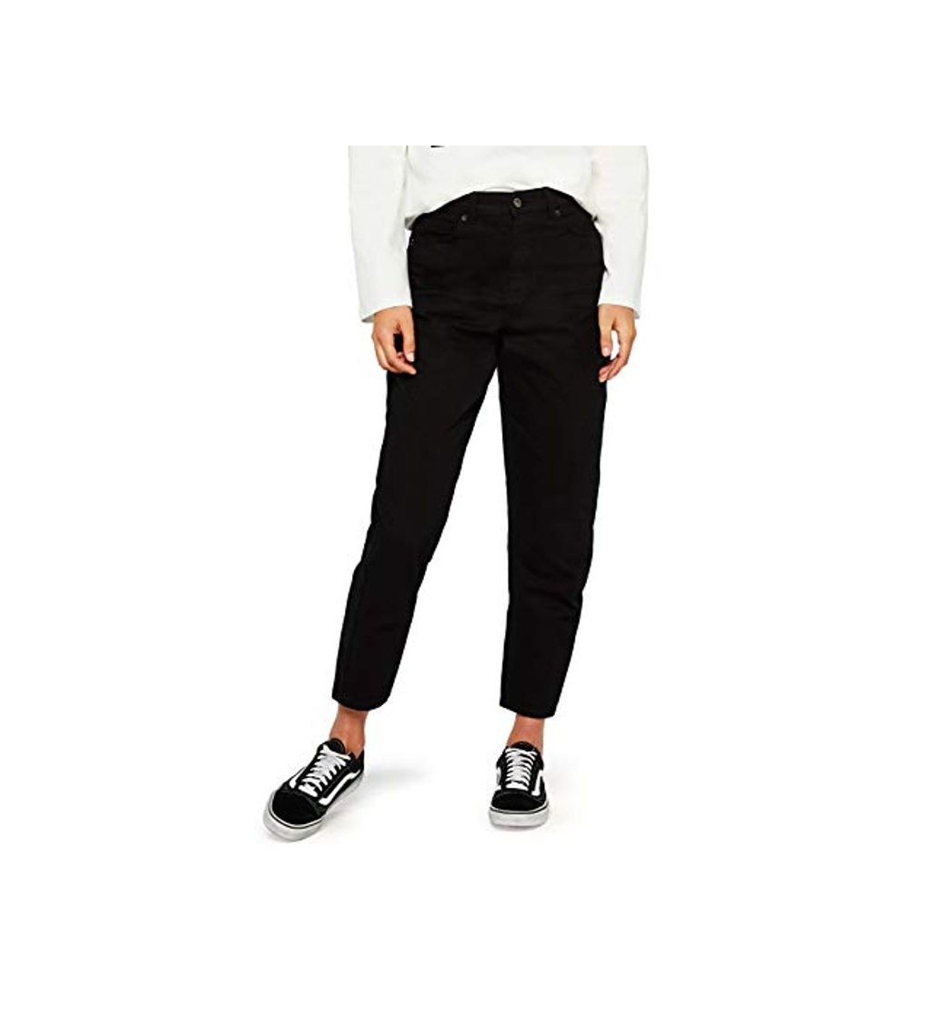 Social find. Balloon Fit, Vaqueros Straight para Mujer, Negro