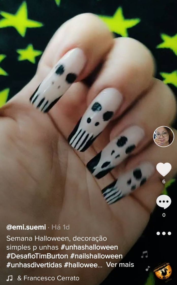 Moda Decoração fácil unhas Halloween