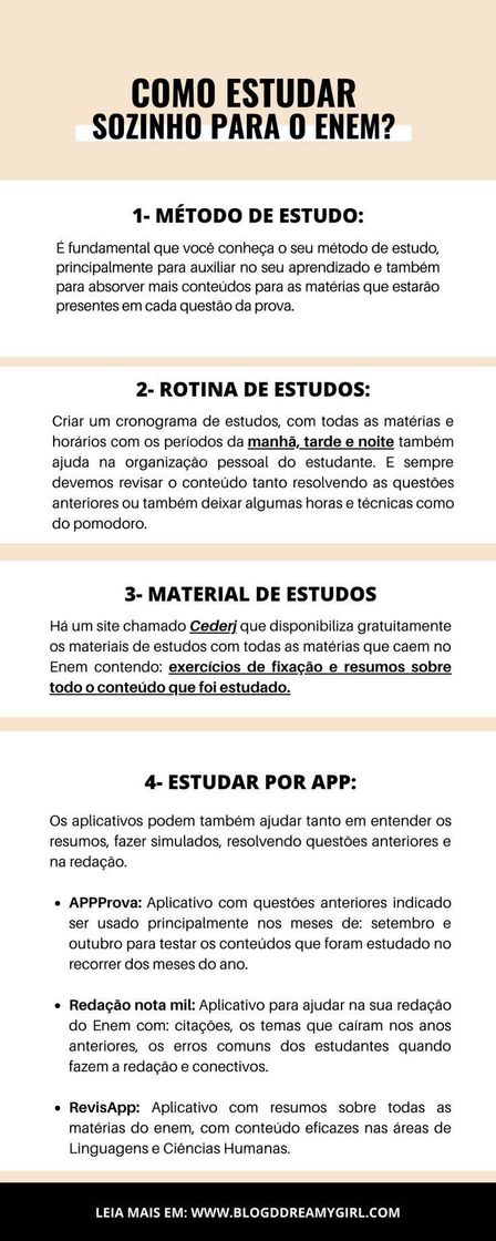 Como estudar sozinho para o Enem?