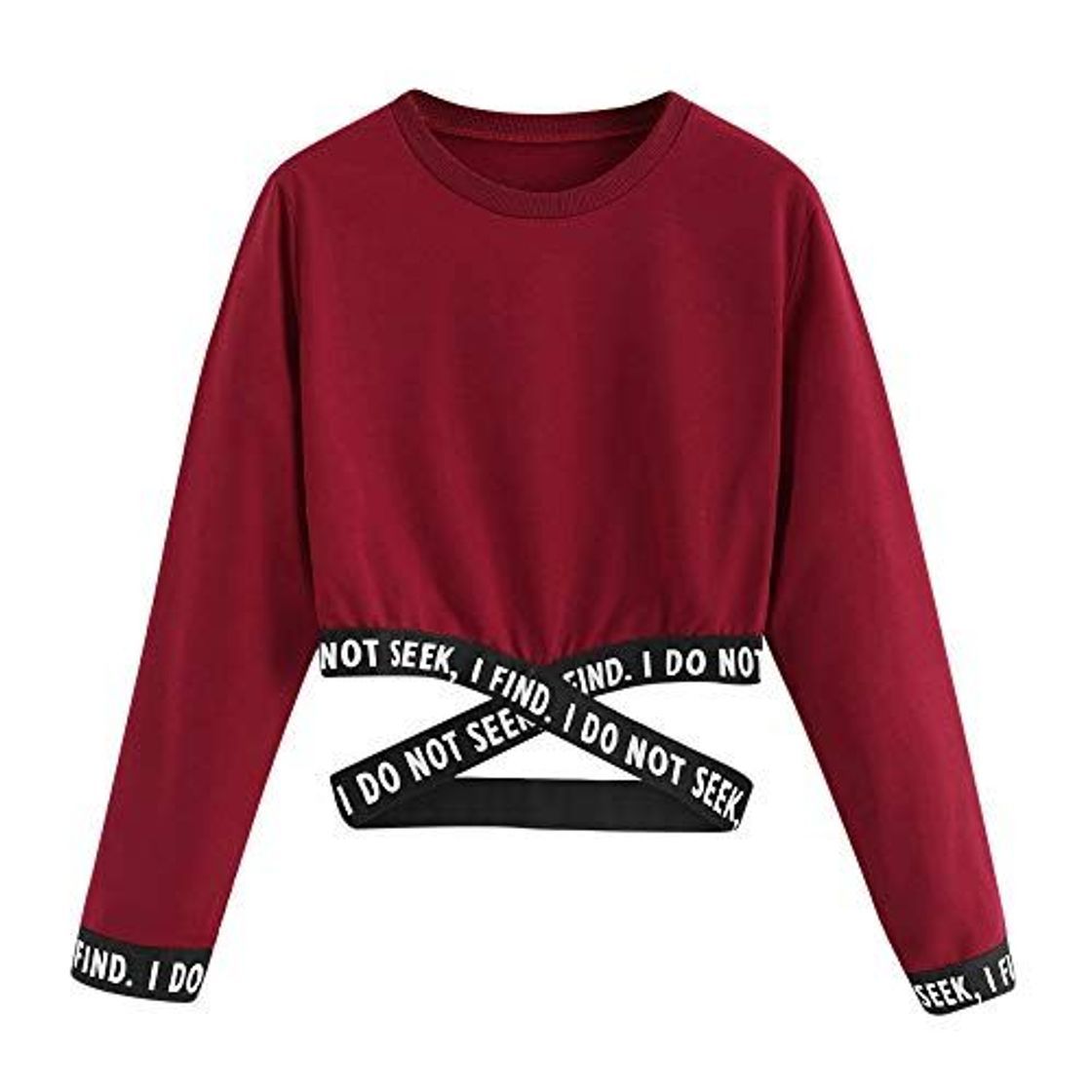 Sudaderas Sin Capucha Corta Tumblr Deporte Primavera Invierno para Mujer