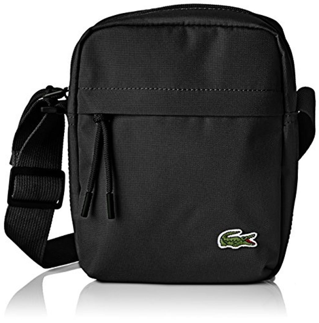 Social Lacoste NH2102NE, Bolso Bandolera para Hombre, Black