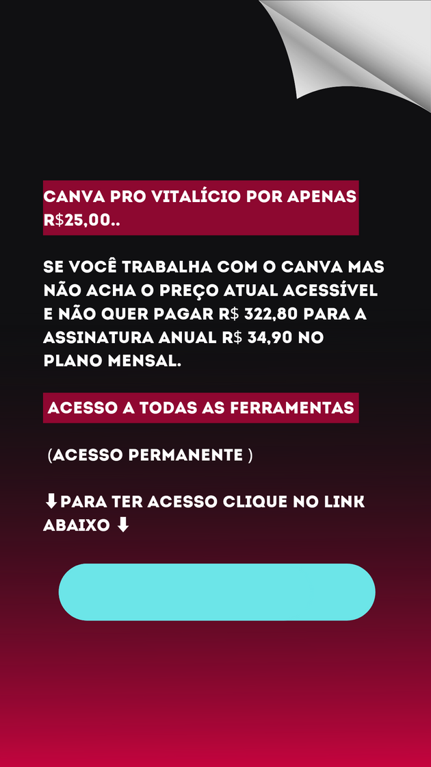 Social Canva pro vitalício R$ 25