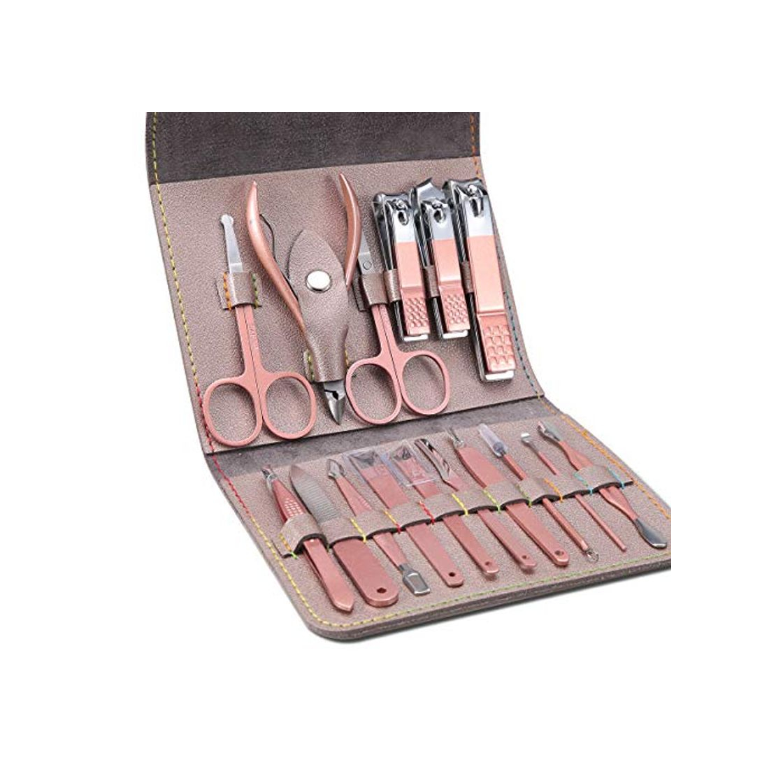 Product Manicura Pedicura Set 16 PCS Profesional Cortaúñas Acero Inoxidable Grooming Kit